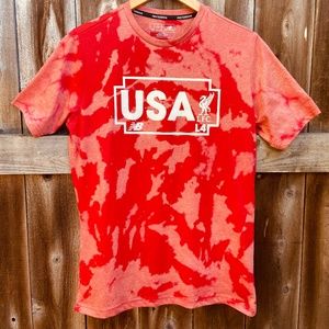 Acid Wash Liverpool USA New Balance Tee